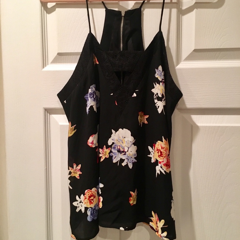 Floral Express baby doll tank